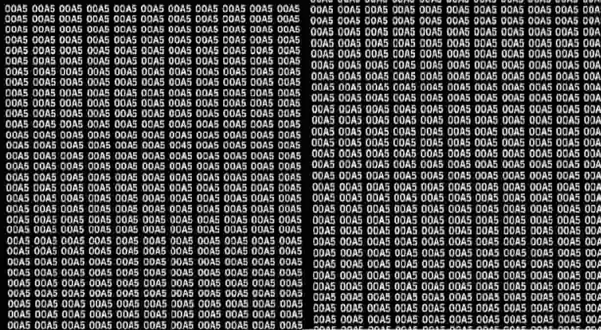 Optical Illusion || बाज सी तेज नजर वाले ही 13 सेकेंड में ढूंढ पाएंगे '00A5' की भीड़ में छिपा '0045' 