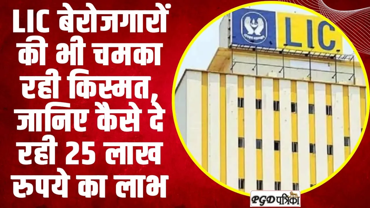 LIC Saving Scheme | LIC बेरोजगारों की भी चमका रही किस्मत, जानिए कैसे दे रही 25 लाख रुपये का लाभ