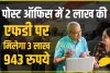 Post Office FD Scheme || Post Office की इस शानदार स्कीम में 2 लाख जमा करने पर मिलेगा 90 हजार का ब्याज, बाद में पैसे भी वापस