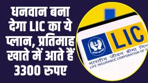 LIC scheme 2024 : धनवान बना देगा LIC का ये प्लान, प्रतिमाह खाते में आते हैं 3300 रुपए