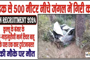 Himachal Road Accident News || गहरी खाई में लुढ़की कार, शिक्षक समेत दो की मौत,