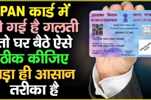 PAN Card || पैन कार्ड में हो गई है गलती, तो घर बैठे ऐसे कर सकते हैं ठीक || How To Change Correct Or Update The Mistake In Pan Card