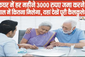 Post Office RD Scheme || डाकघर में हर महीने 3000 रुपए जमा करने पर 3 साल में मिलेगा धांसू  रिर्टन, यहां जाने पूरी डिटल