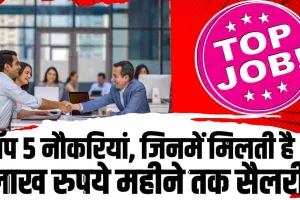 High Paying Jobs || टॉप 5 नौकरियां, भारत में पांच नौकरियां ऐसी है ​ जिनमें मिलती है 5 लाख रुपये महीने की सैलरी