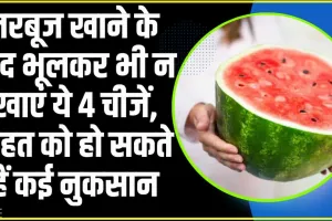 Health Tips || तरबूज खाने के तुरंत बाद न खाएं ये चीजें, सेहत को हो सकते हैं बड़े नुकसान