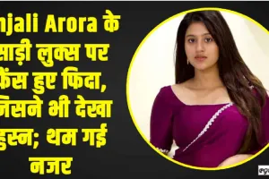 Anjali Arora Video || Anjali Arora के साड़ी लुक्स पर फैंस हुए फिदा, जिसने भी देखा हुस्न; थम गई नजर