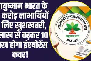  Ayushman Bharat Yojana : आयुष्मान भारत के 55 करोड़ लाभार्थ‍ियों के लिए आई राहत भरी खबर, 5 लाख से बढ़कर 10 लाख होगा इंश्‍योरेंस कवर!