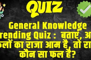 General Knowledge Trending Quiz :  बताएं, अगर फलों का राजा आम है, तो रानी कौन सा फल है?