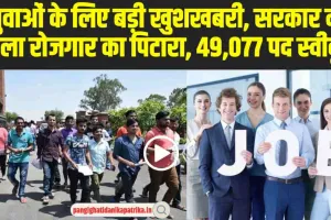 Mission Employment : युवाओं के लिए बड़ी खुशखबरी, सरकार ने खोला रोजगार का पिटारा, 49,077 पद स्वीकृत