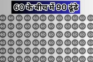 Optical illusions || अगर आपके अंदर है दम, क्या खोज पाएंगे 60 के बीच में 90, ढूंढ लिया तो मान जायेगे शहंशाह