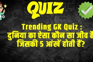 GK Quiz Questions And Answers : दुनिया का ऐसा कौन सा जीव है, जिसकी 5 आंखें होती हैं? 