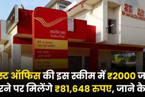 Post office RD Scheme: पोस्ट ऑफिस की दमदार स्कीम, 2000 जमा करने पर मिलेंगे ₹81,648 रुपए, जाने कैसे