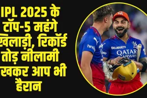 IPL Auction 2025: IPL 2025 के टॉप-5 महंगे खिलाड़ी, रिकॉर्ड तोड़ नीलामी देखकर आप भी हैरान 