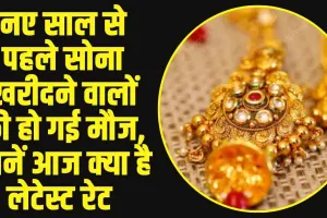 Gold Price Today : नए साल से पहले सोना खरीदने वालों की हो गई मौज, जानें आज क्या है लेटेस्ट रेट 